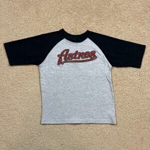 Vintage Houston Astros Kids 3/4 Sleeve T Shirt Size 5